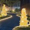 Happy Birthday Yard Sign with Stakes for Birthday Decor LED Lights White Gold Birthday Lawn Sign 27.6" Large Personalized Signs with Number Letter Stickers for Celebrations Birthday Party Decoration